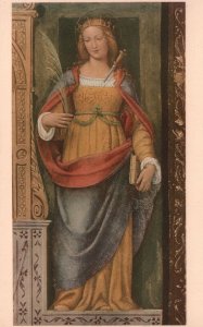 Vintage Postcard S. Orsola Bernardino Luini 1470-1533 S. Maurizio Monastero