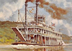 Betsy Ann River Steamship, Excursion Boat Painting Ferry Boat Ship 