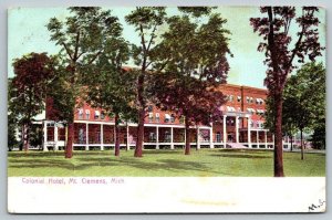 Colonial Hotel  Mt. Clemens   Michigan   Postcard   1913