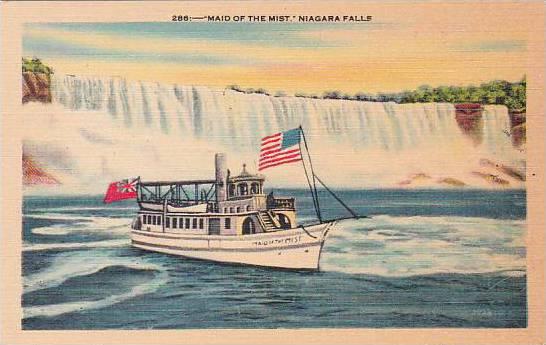 New York Niagara Falls Maid Of The Mist Artvue