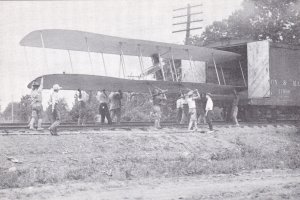 Maryland College Park Unloading The Wright Brother's Aeroplane Circa 1911