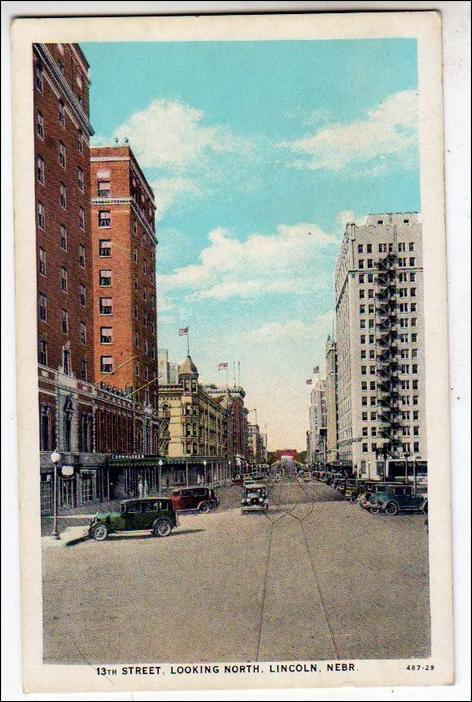 13th St. looking north, Lincoln NE