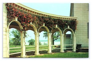 Colonnades Of Mount Vernon Mansion Alexandria Virginia Postcard Honeysuckle