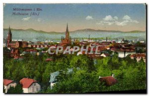 Old Postcard Mulhouse Als