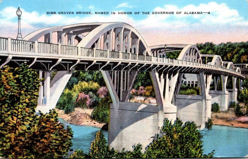 Alabama Wetumpka The Bibb Graves Bridge Across The Tallapoosa River