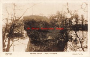 England, Harrogate, RPPC, Monkey Island, Plompton Rocks, Photo