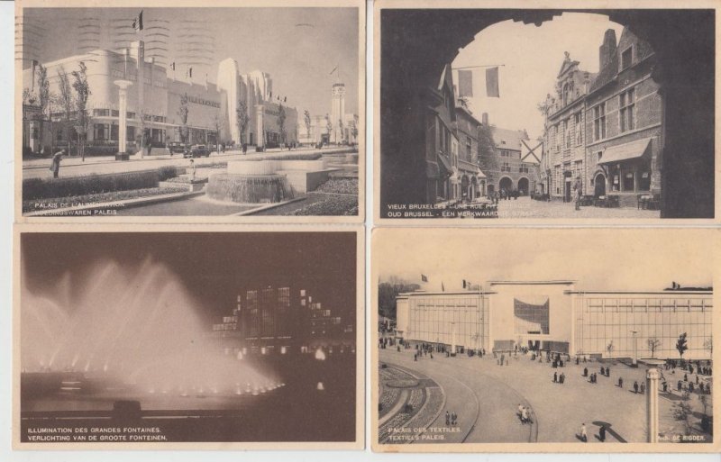 EXPOSITION BRUSSELS 1935 Belgium 130 Vintage Postcards (L5472)