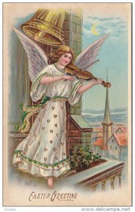 Angel Playing a violin , Easter Greeting , 00-10s #3