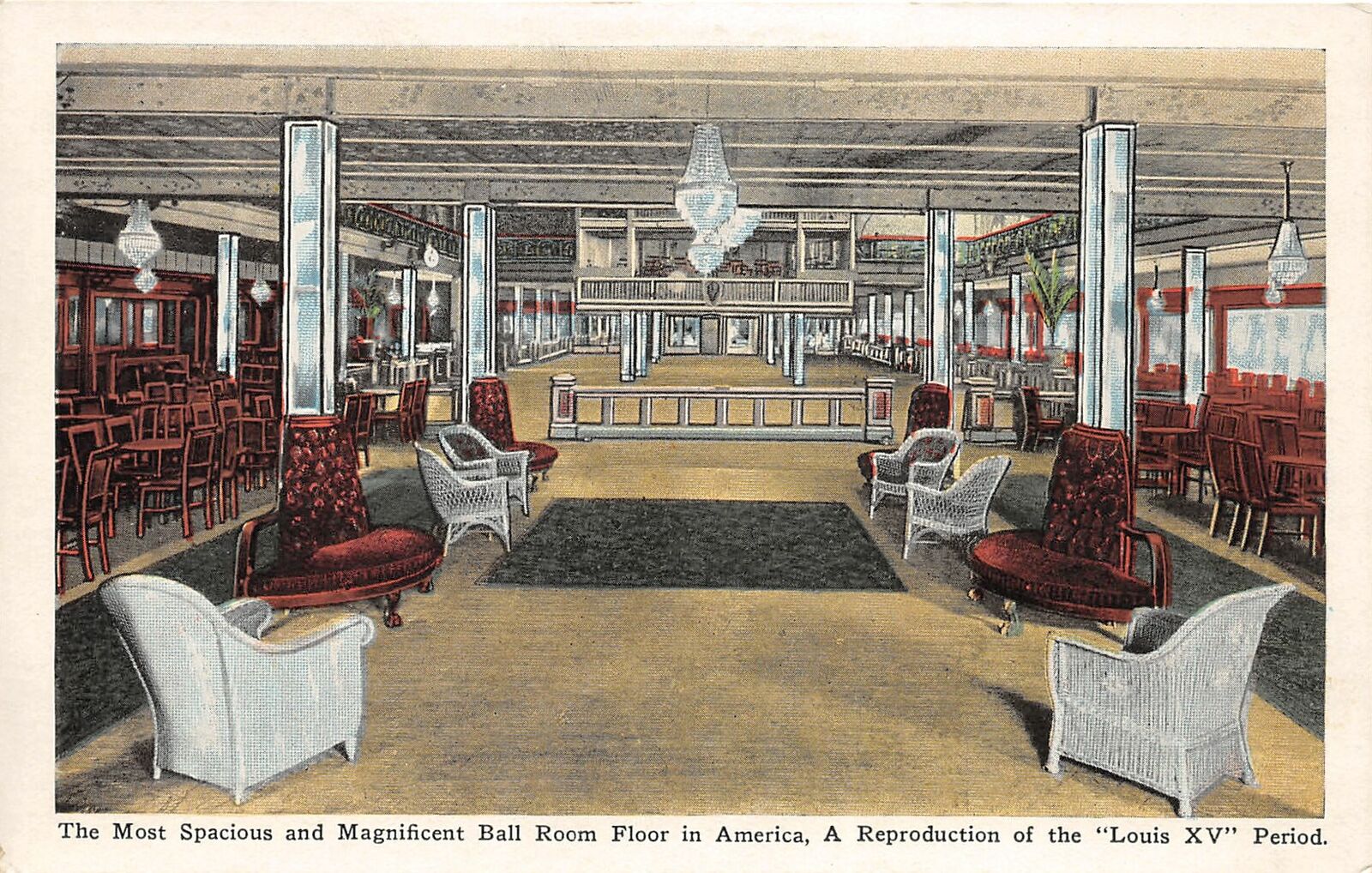 G63 New York City Postcard C19s Crystal Palace Lounge Interior 8 Hippostcard