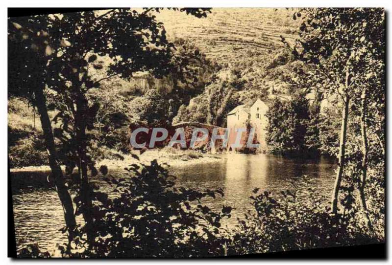 Old Postcard Vallee De La Dourbie The Body Of Mill