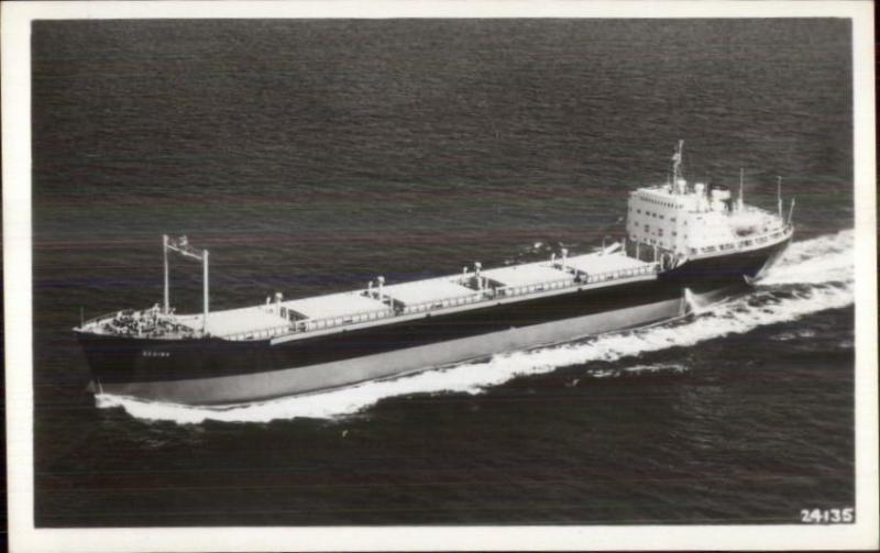 Ship M/V Regina - Regina Shipping Co Real Photo Postcard