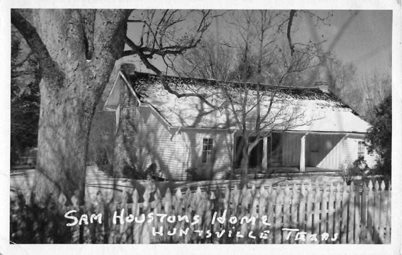 Huntsville Texas Sam Hostons Home Real Photo Antique Postcard K36627