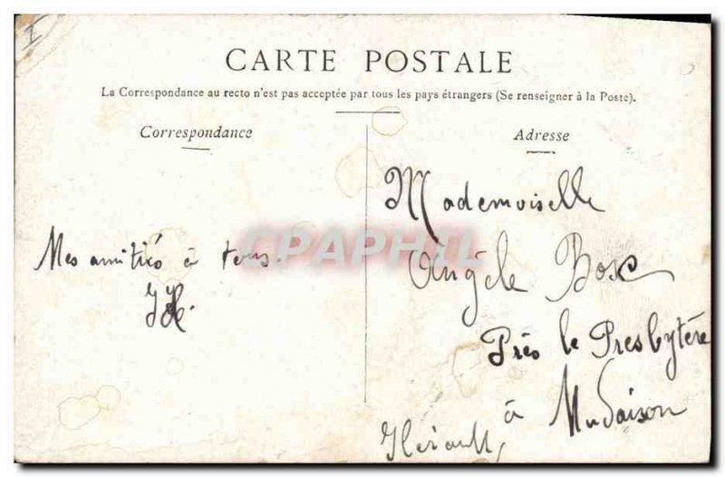 Old Postcard Cochon Pig Child Lucky charm