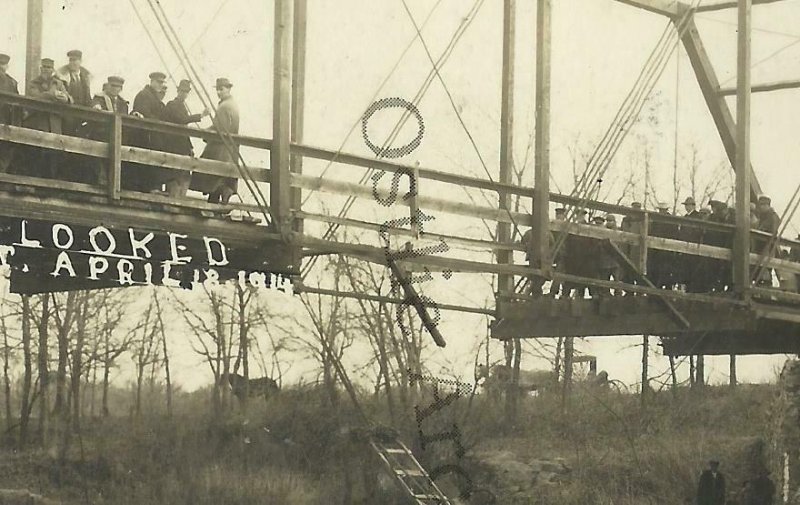 Delhi MINNESOTA RPPC 1914 BRIDGE COLLAPSE Disaster nr Redwood Falls Belview Echo 