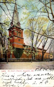 Maryland Annapolis St Anne's Church 1908