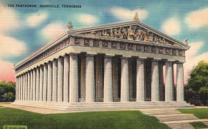 Vintage Postcard 1942 The Parthenon Nashville TN Tennessee Pub. Associated Ind