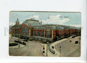 3156057 GERMANY KIEL Bahnhof STATION Vintage postcard