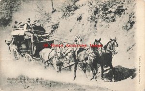 Boise Idaho Horse Drawn Stage Coach to Idaho City on Dirt Road