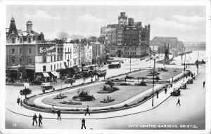 BR74969 city centre gardens bristol bus car voiture real photo schweppes  uk