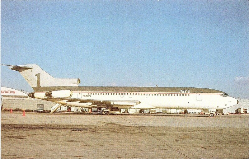 PostcardAir One AirlinesBoeing 724214AirplaneSt. Louis, MOVintage