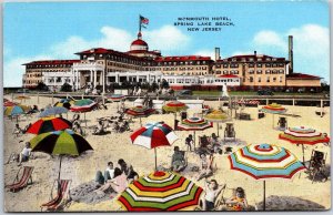 Moon Mouse Hotel Spring Lake Beach New Jersey NJ Summer Resort Hotel Postcard