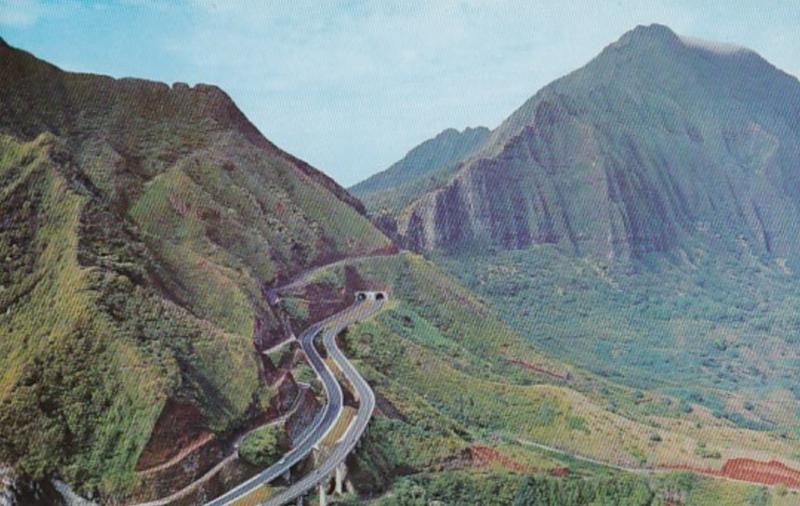 Hawaii Oahu Entrance To Pali Tunnel