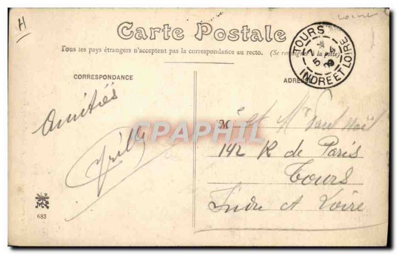 Old Postcard In Sologne An original banner Marcilly in Villette Hairdresser W...