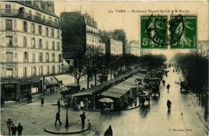 CPA PARIS 14e Bd Edgard-Quinet. Le Marche P. Marmuse (574912)