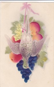 Embossed Bird With Fruit