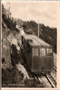 Norway Bergen Floibanen Train Vintage Postcard C210