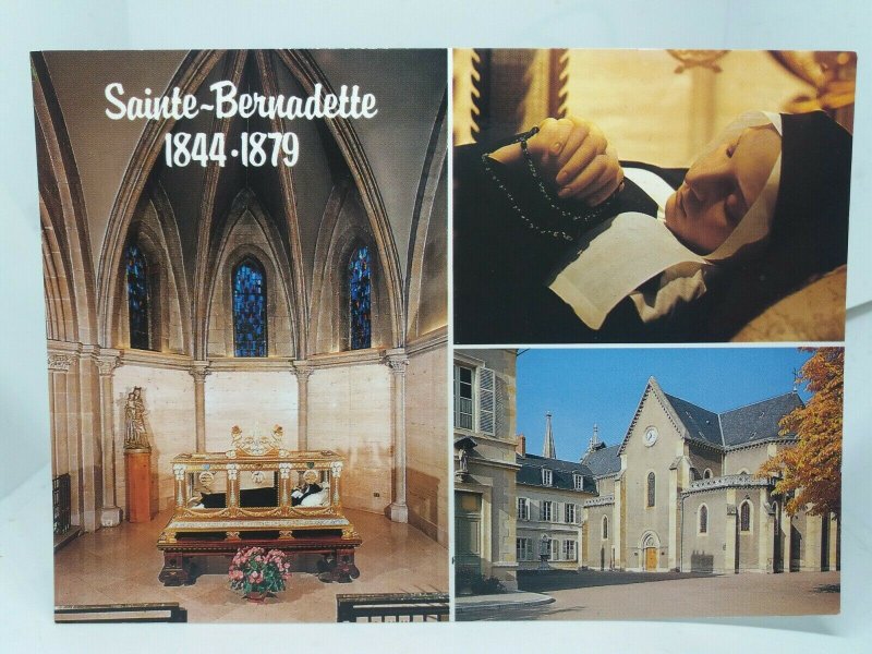 Sainte Bernadette 1844 -1879 Vintage Multiview Postcard Couvent Saint Gildard