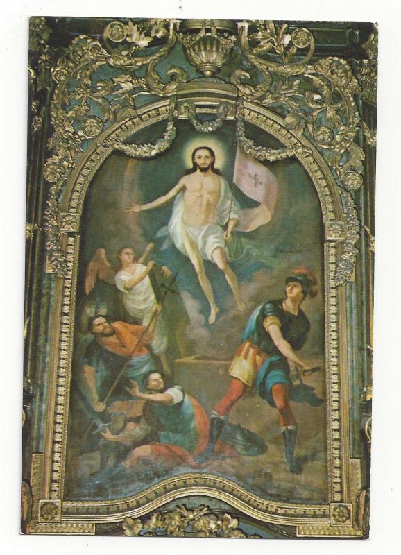 Serbia Jesus Resurrection Arsa Teodorovic Church of Three Hierarchs Vtg Postcard