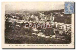 Old Postcard Royat panorama of the Park Casino and Grand Hotels