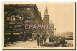 CARTE Postale Old Paris Marche aux Fleurs