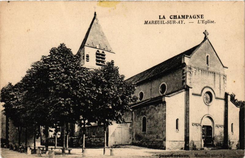 CPA MAREUIL sur AY - L'Église (364613)