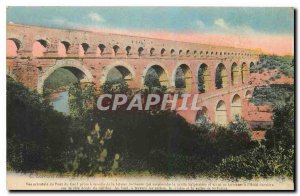 Old Postcard Nimes Pont du Gard