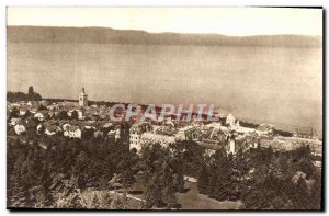 Old Postcard Evian les Bains General View