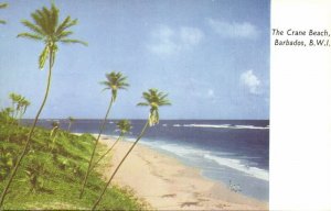 barbados, BRIDGETOWN, The Crane Beach (1960s) Postcard 