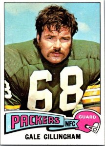 1975 Topps Football Card Gale Gillingham Green Bay Packers