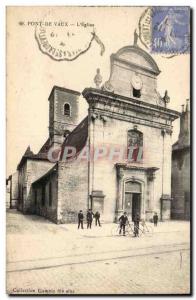 Old Postcard Pont de Vaux l & # 39eglise