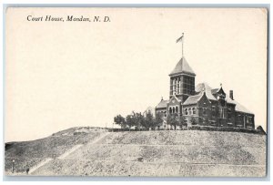 Mandan North Dakota ND Postcard Court House Building Exterior c1905's Antique