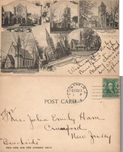 East Orange New Jersey 1930s Post Office Hippostcard