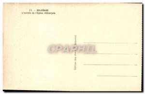 Old Postcard Solesmes L & # & # 39entree of 39Eglise Abbey