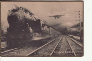 RAILROAD / TRAIN  Broadway Ltd  NYC to Chicago postcard