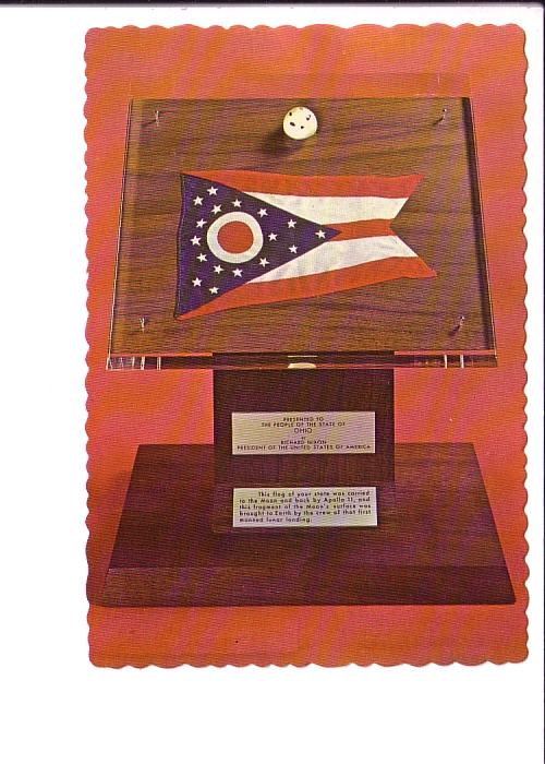 State Flag, Moon Surface Fragment, Armstrong Air, Space Museum Wapakoneta, Ohio