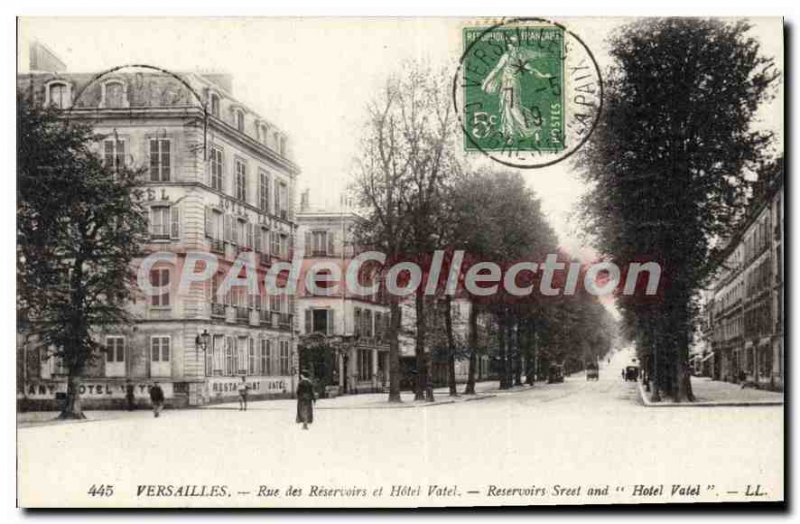 Postcard Old Versailles Rd Reservoirs And Hotel Vatel