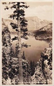 Oklahoma Rim Of Crater Lake Real Photo RPPC