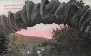 Stone Arch Loch Marion Churchill Park Stamford Catskills New York 1910 postcard