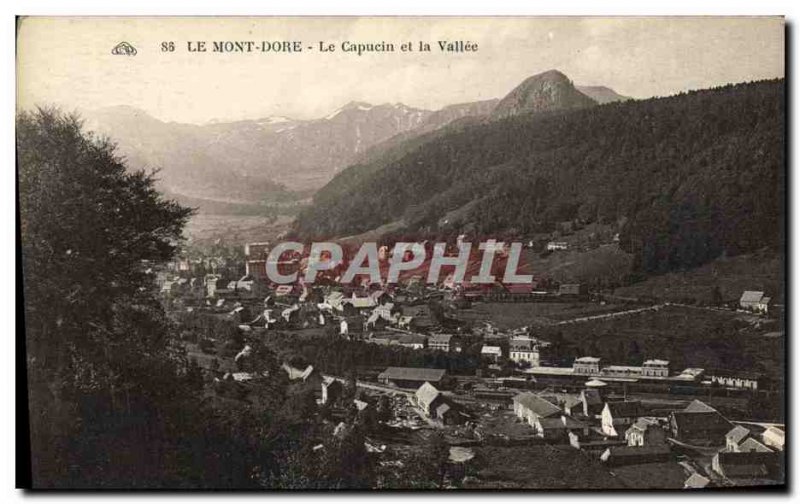 Old Postcard Le Mont Dore The Capuchin and Vallee