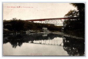 High Bridge Princeton Illinois IL DB Postcard Y2